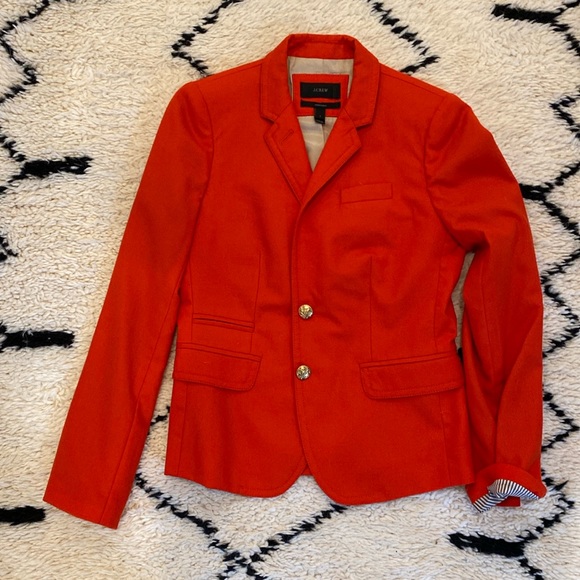 J. Crew Jackets & Blazers - J Crew tomato red schoolboy blazer. Lightly worn